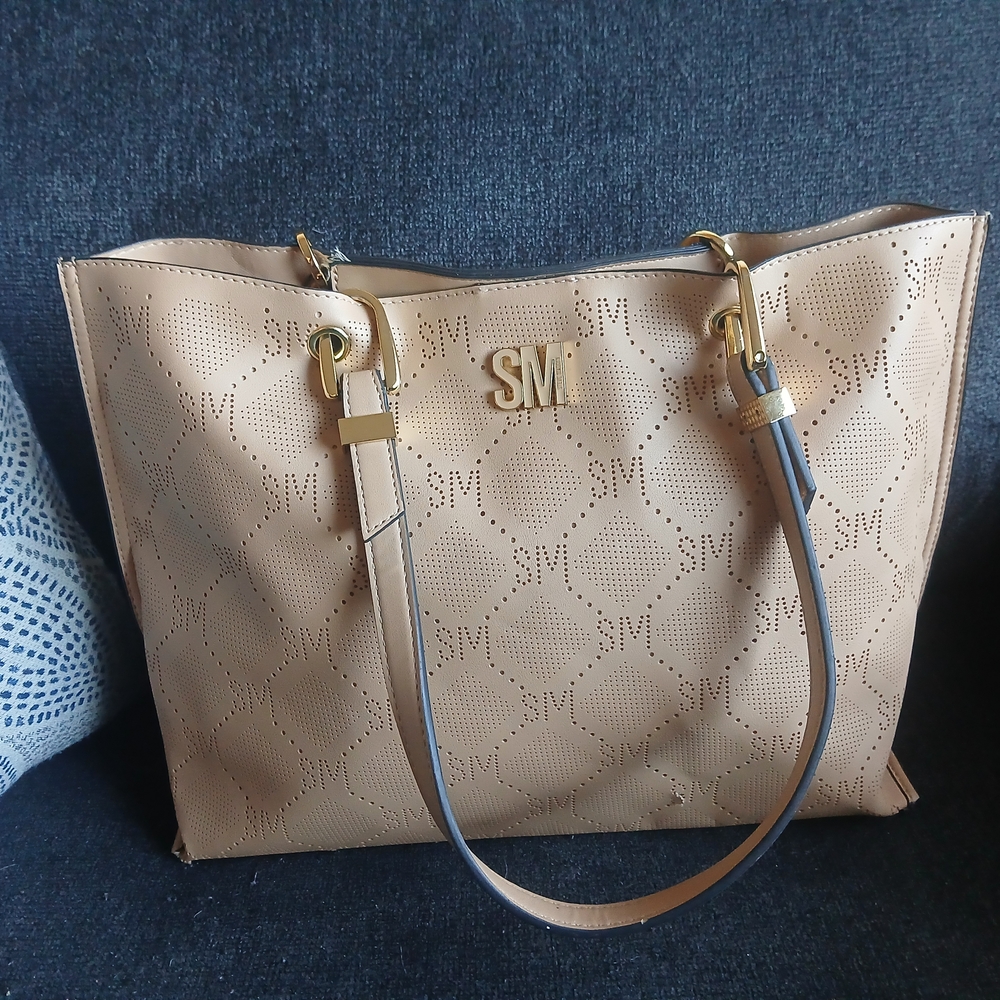 Steve Madden Beige Tote Bag